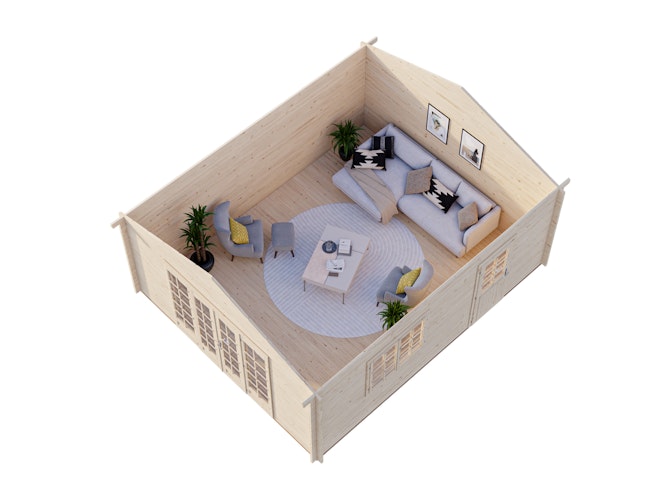 Palmako Gartenhaus Irene 23,9 m² - 44 mm