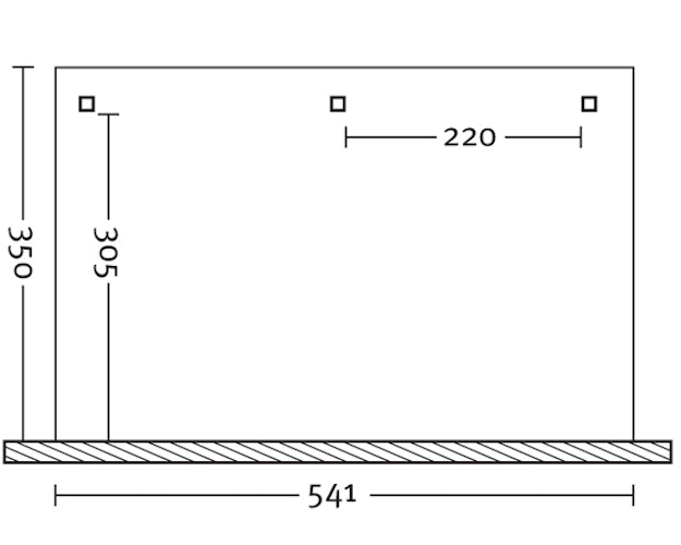Skan Holz Terrassenüberdachung Rimini aus Douglasie mit Mittelpfosten Breite 541 cm