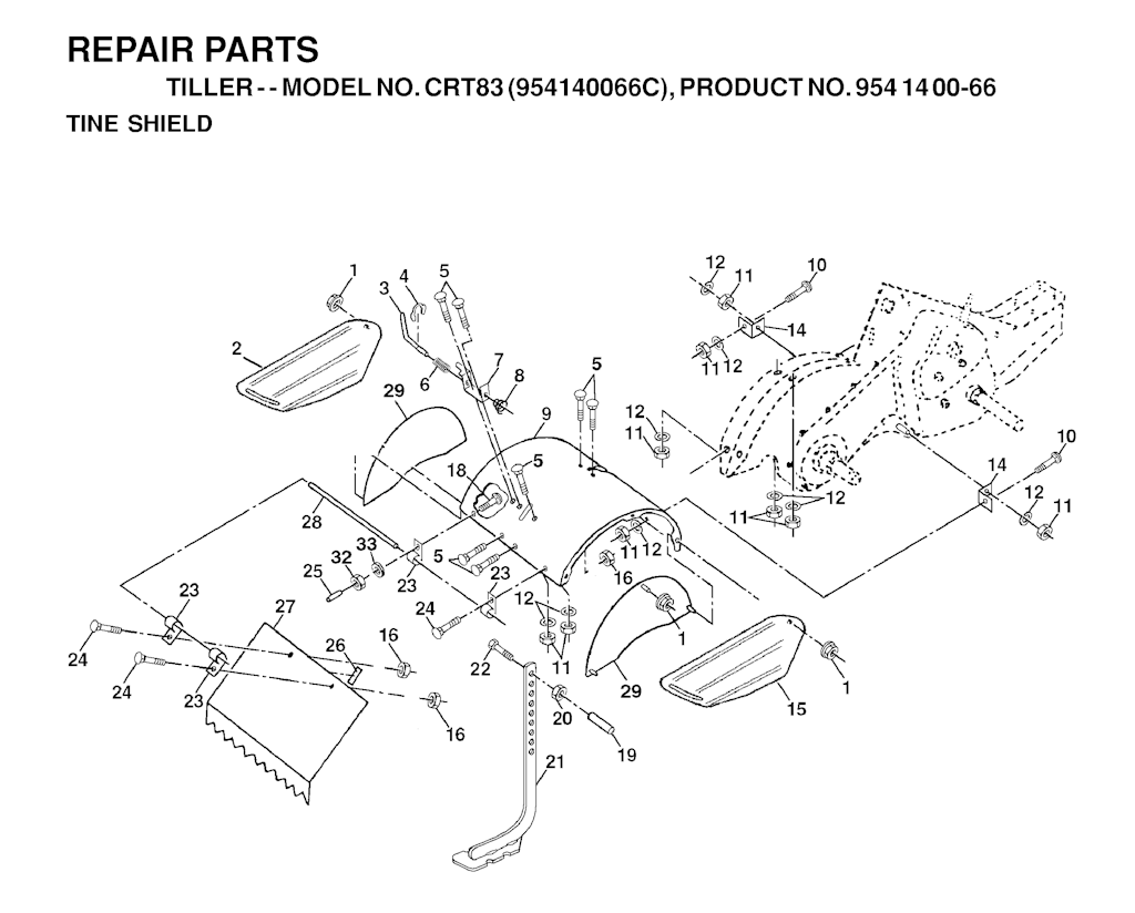Explosionszeichnung Ersatzteile
