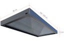 Vorschaubild Gutta Rechteckvordach BS 3D - Line  - Anthrazit