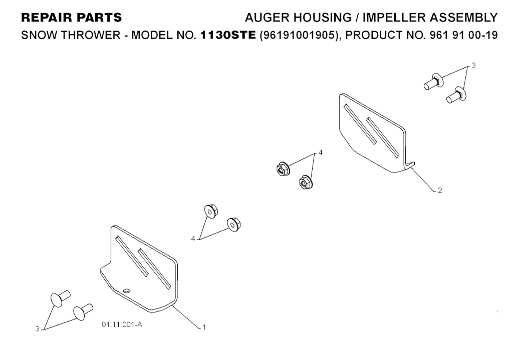 Explosionszeichnung Ersatzteile