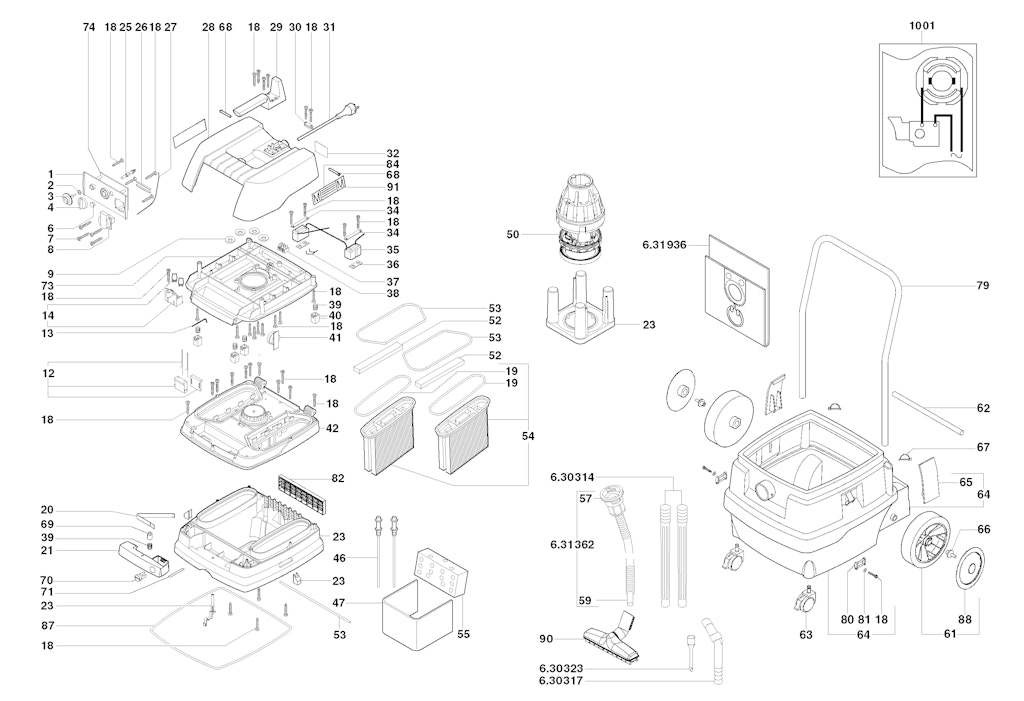 Explosionszeichnung Ersatzteile