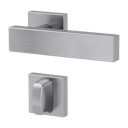 Vorschaubild Griffwerk Türgriff CARLA SQUARE Klippgarnitur- Edelstahl matt