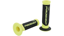 Progrip Griffgummi 732 Gelb / Schwarz Fluo Offen Paar Ø22/25mm Länge 125mm