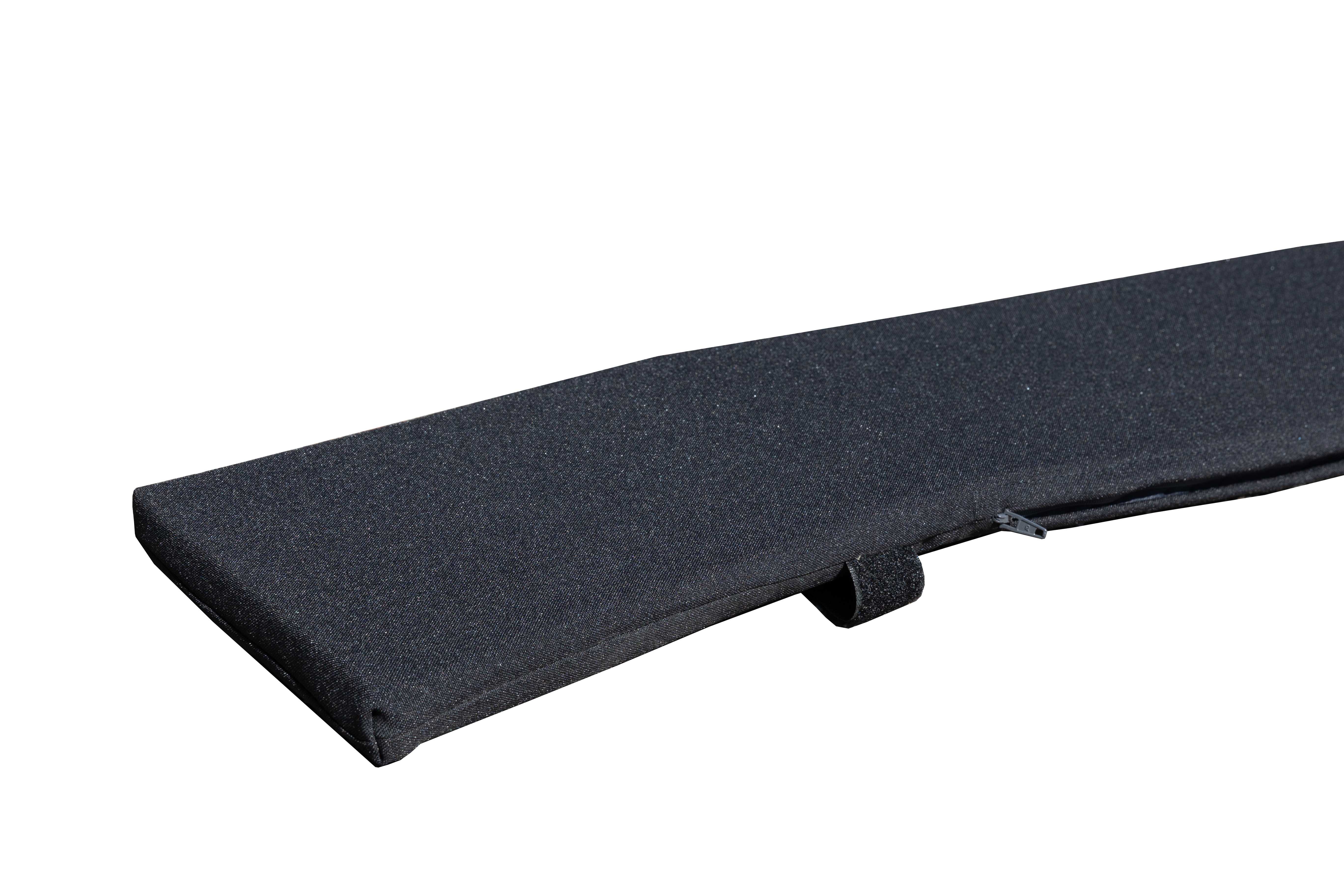 GWW Rückenpolster für Bierzeltbank 216 x 15 x 2 cm, 100 % Baumwolle Schwarz