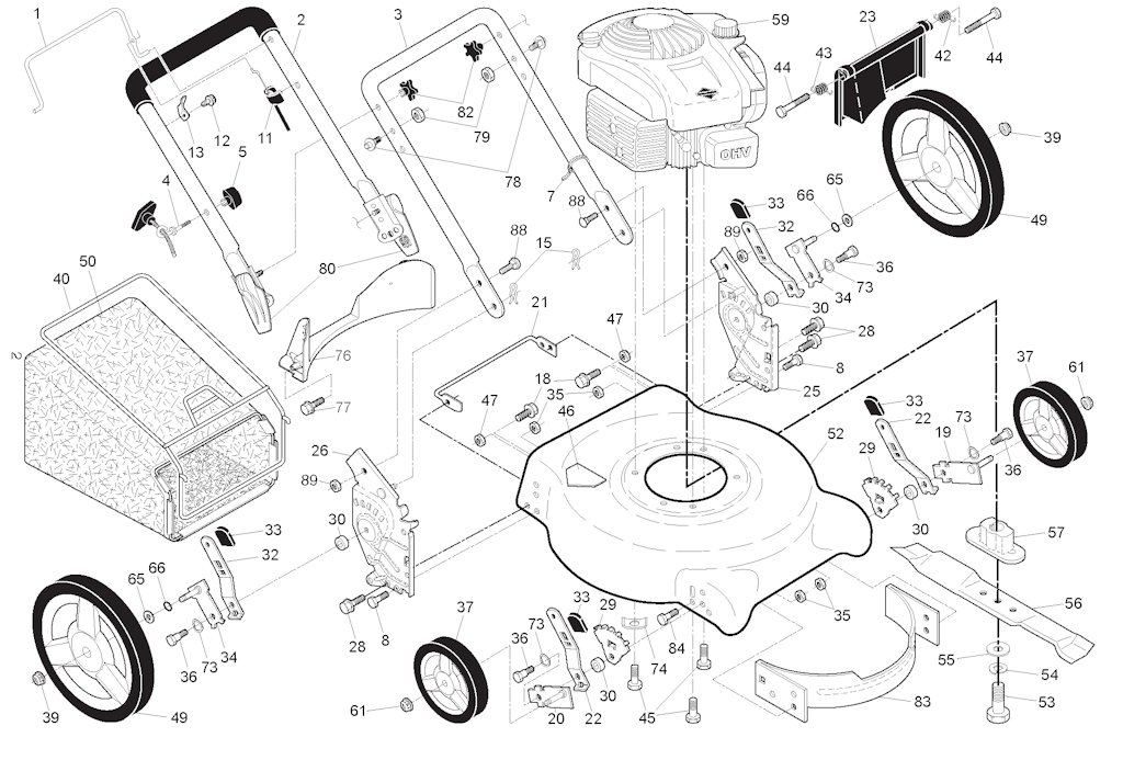 Explosionszeichnung Ersatzteile