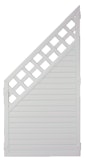 T&J LIGHTLINE Kunststoff Zaun Ranki Ecke links 900 x 1800/900 mm, weißZubehörbild