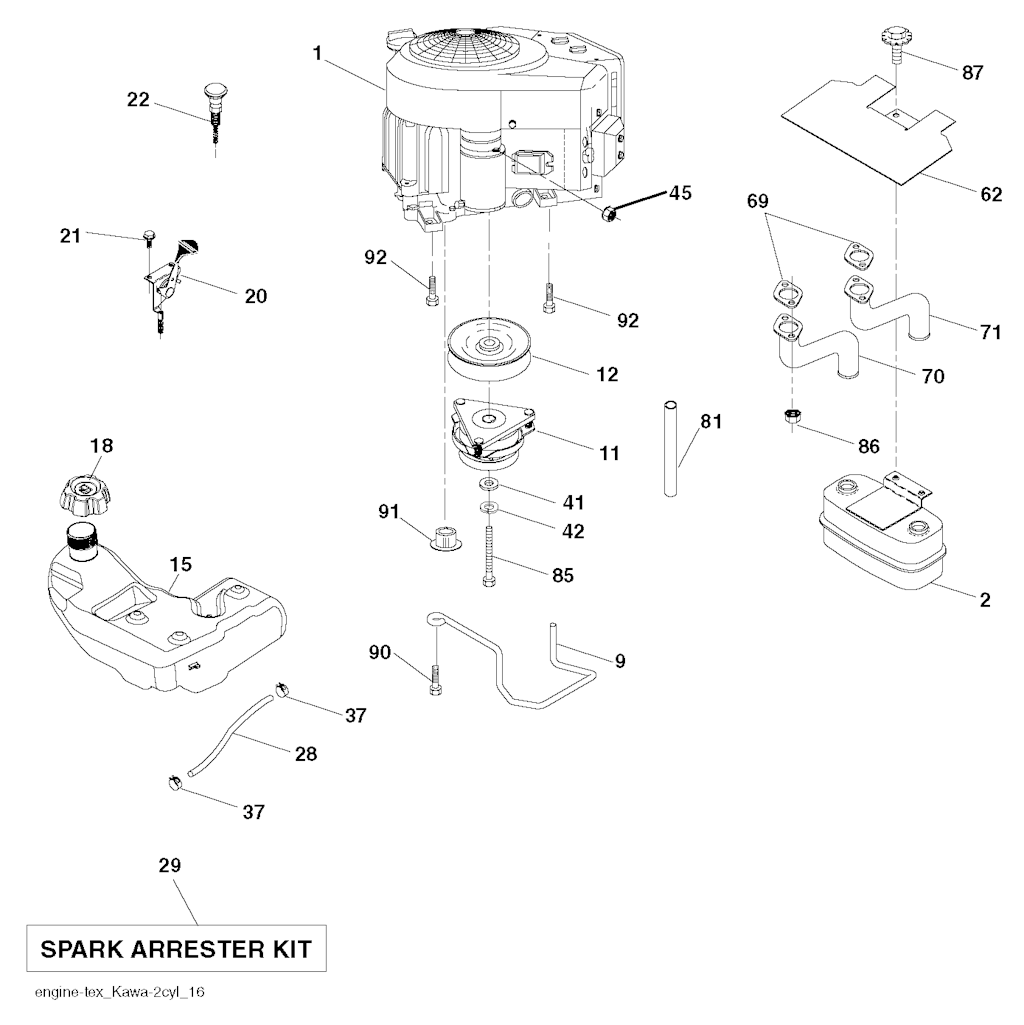 Explosionszeichnung Ersatzteile