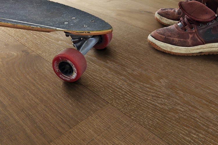 HANDMUSTER MEISTER Lindura-Holzboden HD 400 | naturgeölt Eiche auth olivgr Vint-Str geb 8903