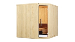 Weka Elementsauna Varberg 3 - 68 mm Sparset 1 inkl. 7,5 kW Ofen mit Steuergerät