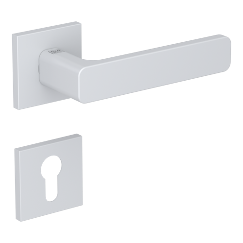 Griffwerk VAYA 265 MINIMAL MODERN fast2fix  Fast2Fix Rosetten eckig Profilzylinder Seidenweiß