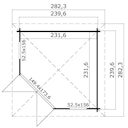 Vorschaubild 5-Eck Gartenhaus 408 - 40 mm 