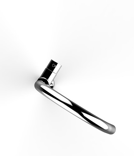 Minimalistischer Wasserhahn Küchenarmatur, TECNO, mit 360° schwenkbarem U-Auslauf, Verchromt