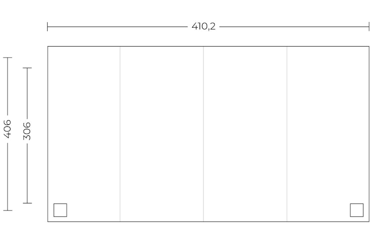 Gutta Terrassendachsystem Premium weiß/anthrazit
