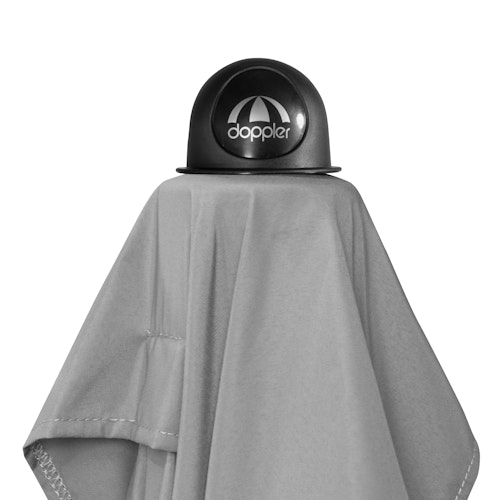 doppler Mittelmastschirm ACTIVE 210 x 140 Auto-Tilt, Aluminium Silber / Polyester 180 g/m²