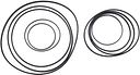 Vorschaubild SRAM Stealth Ring-Set schwarz