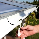 Vorschaubild Skan Holz Metall Regenrinnen-Set für Carport Taunus Gr. 1+2