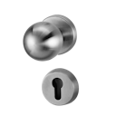 Vorschaubild Griffwerk SCHUTZROSETTEN-GARNITUR -Edelstahl matt Schutzrosettengarnitur -Knopf R4 -PZ -ohne Kombi-Innenrosettensatz