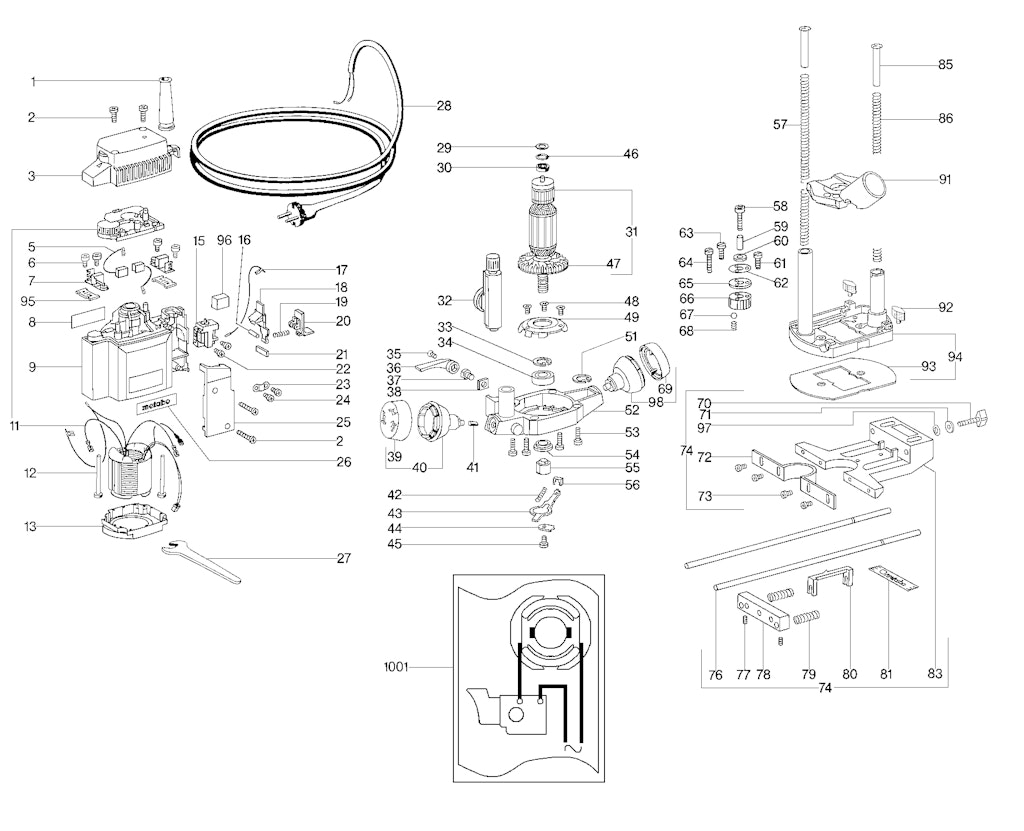 Explosionszeichnung Ersatzteile