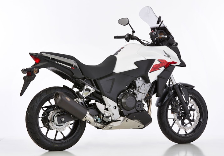 Shark Performance SLIP-ON Edelstahl beschichtet schwarz-matt DSX-10 für HONDA CB500F,CB500X,CBR500R EURO3  