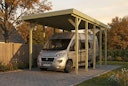 Vorschaubild Skan Holz Friesland - Flachdach Caravan-Carport aus Nadelholz Breite 402 cm