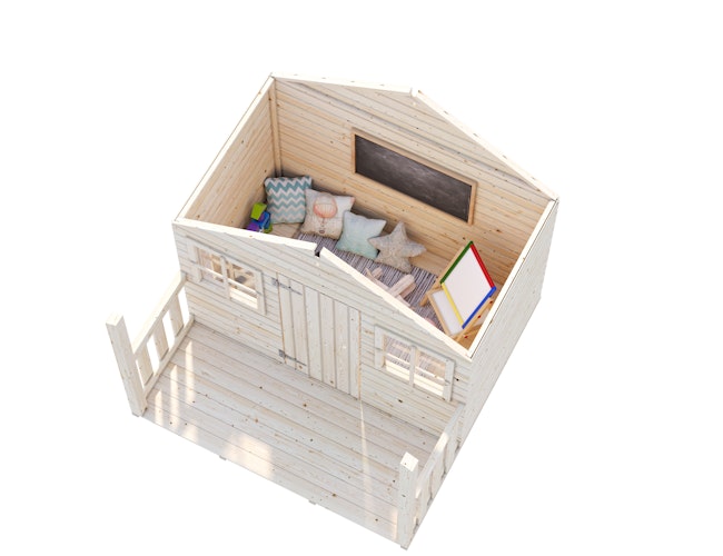 Palmako Kinderspielhaus Felix 1,9 m² - weiß lackiert