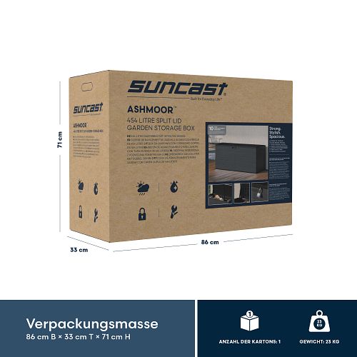 Suncast Kunststoff-Gartenbox 454 L