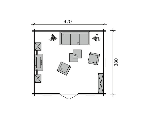 Skan Holz 70 mm Blockbohlenhaus Montreal 2