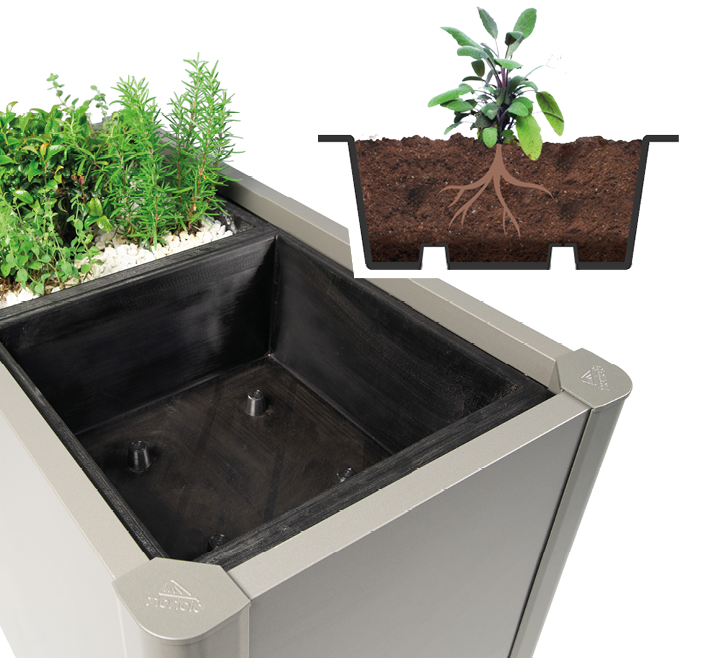 Biohort Pflanzeinsatz für Pflanzbeet Belvedere