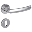 Vorschaubild Griffwerk Türgriff LORITA K3 Klippgarnitur- Edelstahl matt