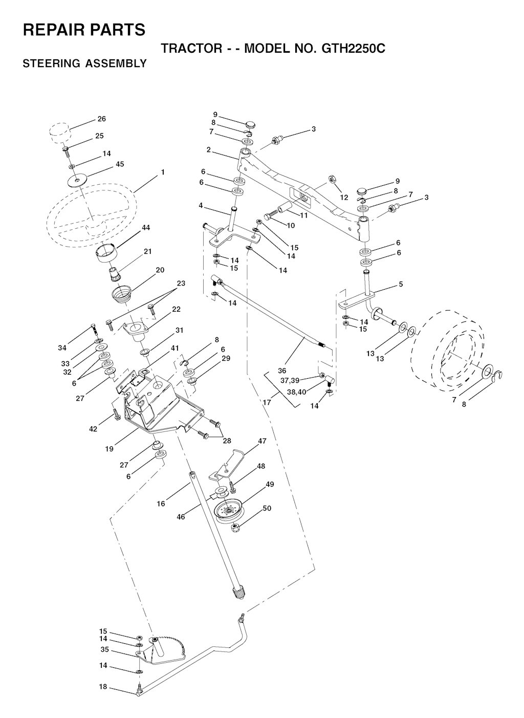 Explosionszeichnung Ersatzteile