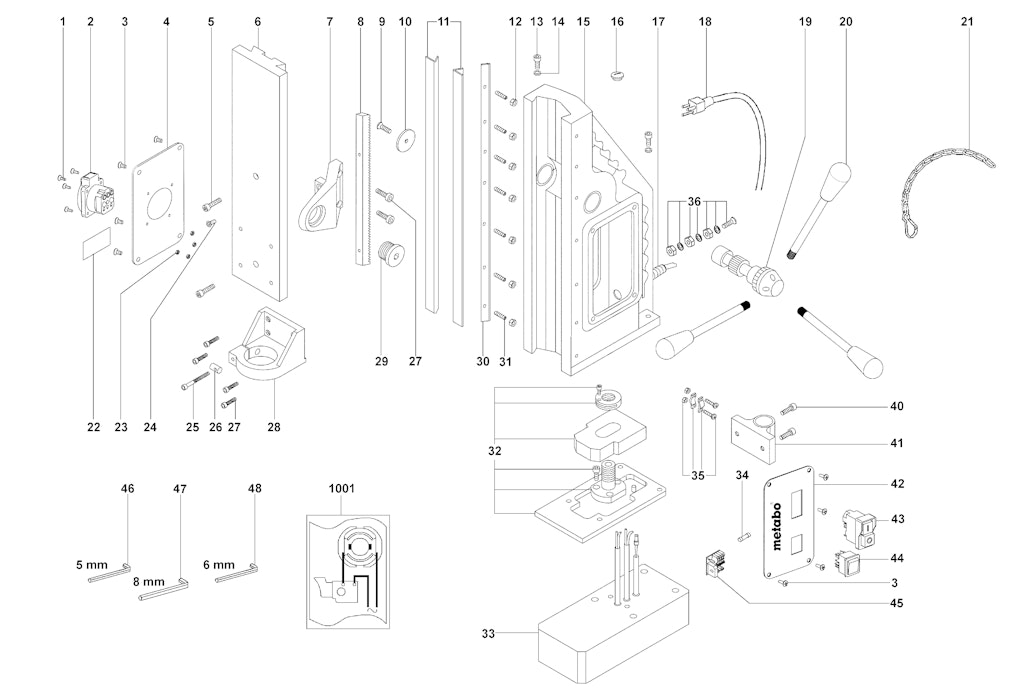 Explosionszeichnung Ersatzteile