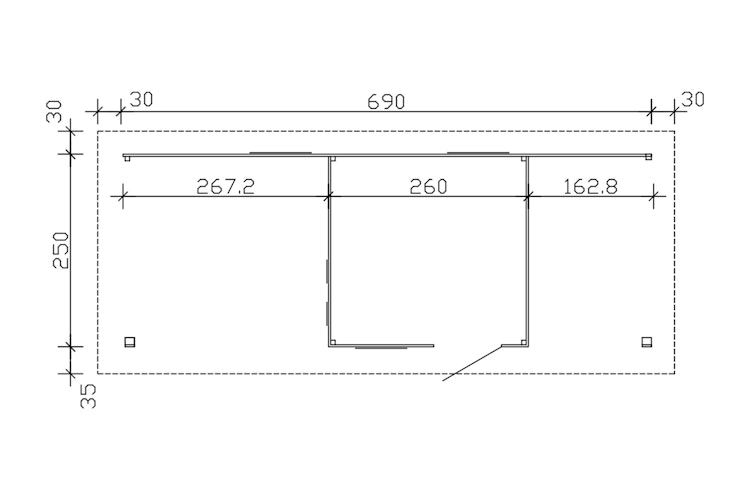 Skan Holz Gartenhaus Namur - 28 mm