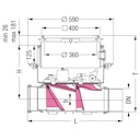 Vorschaubild KESSEL 84100S - Fäkalien-Rückstauautomat Staufix FKA Komfort DN 100 für Bodenplatte - schwarze Abdeckung