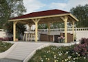 Vorschaubild Karibu 4-Eck Pavillon Bergen 1 kesseldruckimprägniert