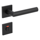 Vorschaubild Griffwerk VAYA 128 LUCIA fast2fix Fast2Fix GK3 Rosetten eckig WC rot/weiß Graphitschwarz