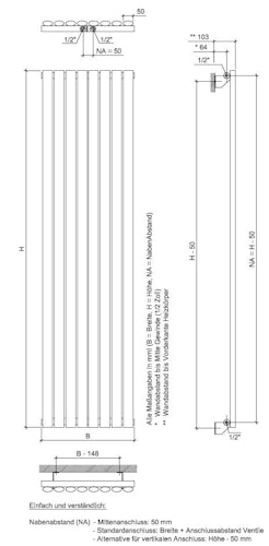 Ximax Raumheizkörper FORTUNA weiß