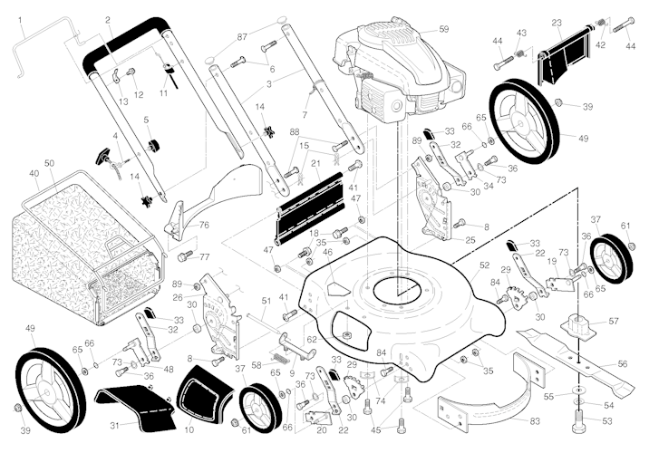 Husqvarna Rasenmäher gelegentliche Nutzung 7021KP, 96133002002, 2014-03