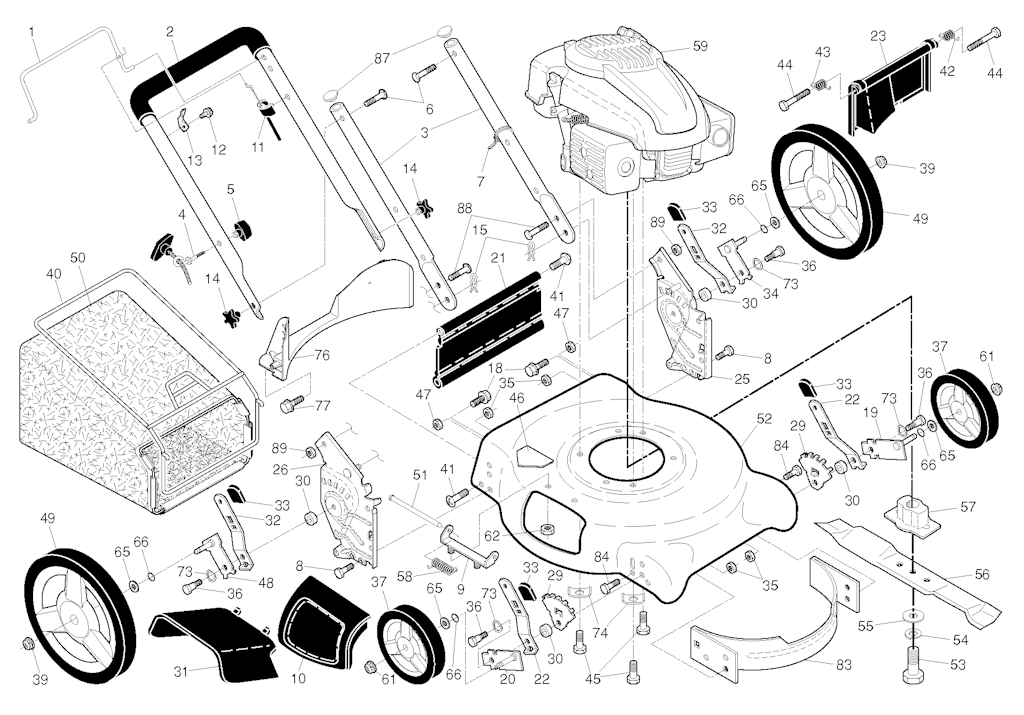 Explosionszeichnung Ersatzteile