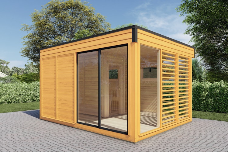 Wolff Finnhaus Saunahaus Paradiso 4x3 (2-Raum)