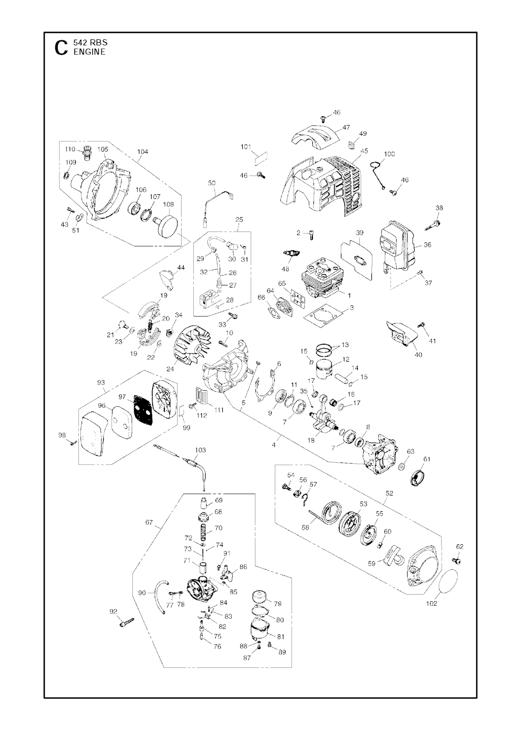 Explosionszeichnung Ersatzteile