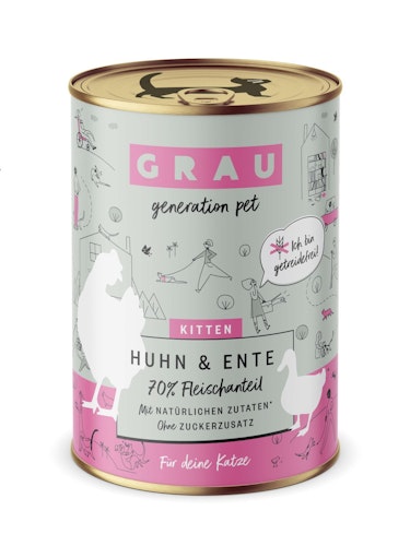 grau Katze 400 Gramm Katzennassfutter