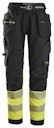 Vorschaubild Snickers High-VIS, Stretch-Arbeitshose mit Holstertaschen, Warnschutzklasse 1