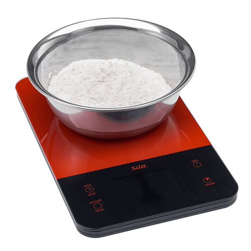 Silit Digitale Waage - Küchenwaage rot