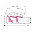 Vorschaubild KESSEL 84200 - Fäkalien-Rückstauautomat Staufix FKA Komfort DN 200 für freiliegenden Einbau