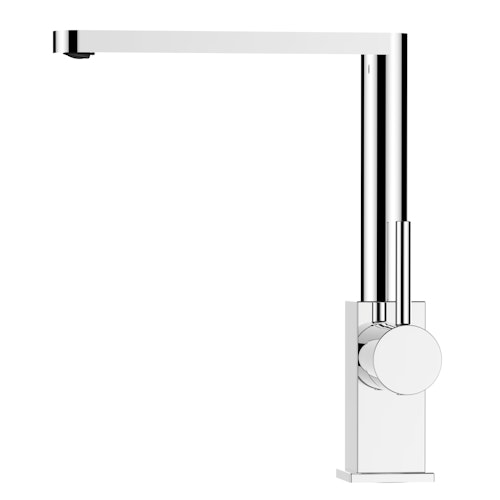 Wasserhahn Küchenarmatur, QU, mit 360° schwenkbarem superflachem Auslauf, Verchromt