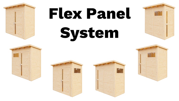 Bertilo Gartenhaus Pentus 2 - 19 mm