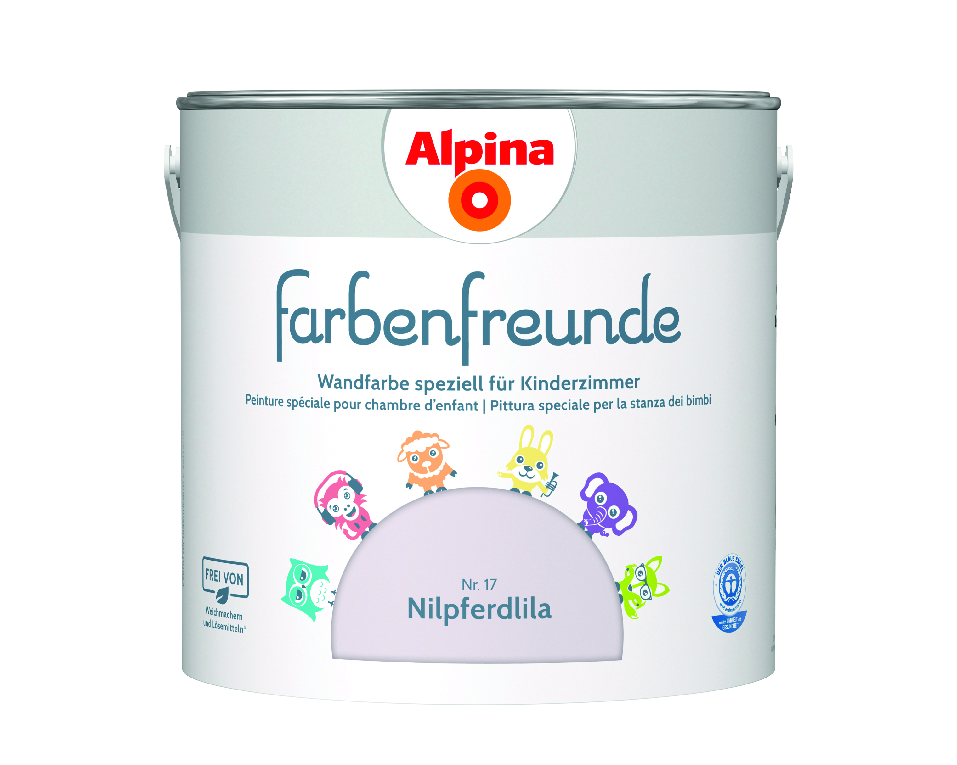 Alpina Farbenfreunde Nr. 17 Nilpferdlila 2,5 Liter matt