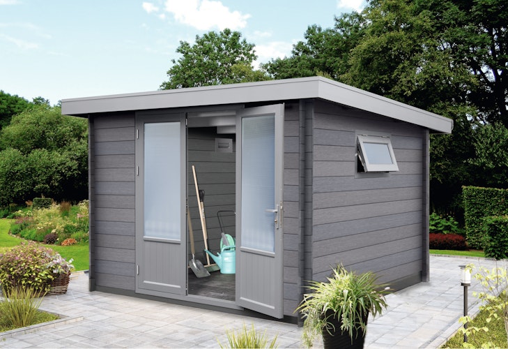 Wolff Finnhaus WPC Gartenhaus Trend C - 28 mm