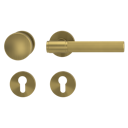 Vorschaubild Griffwerk Wechselgarnitur VAYA 136 ARIS fast2fix Fast2Fix Rosetten rund Knopf R2 Gold matt R